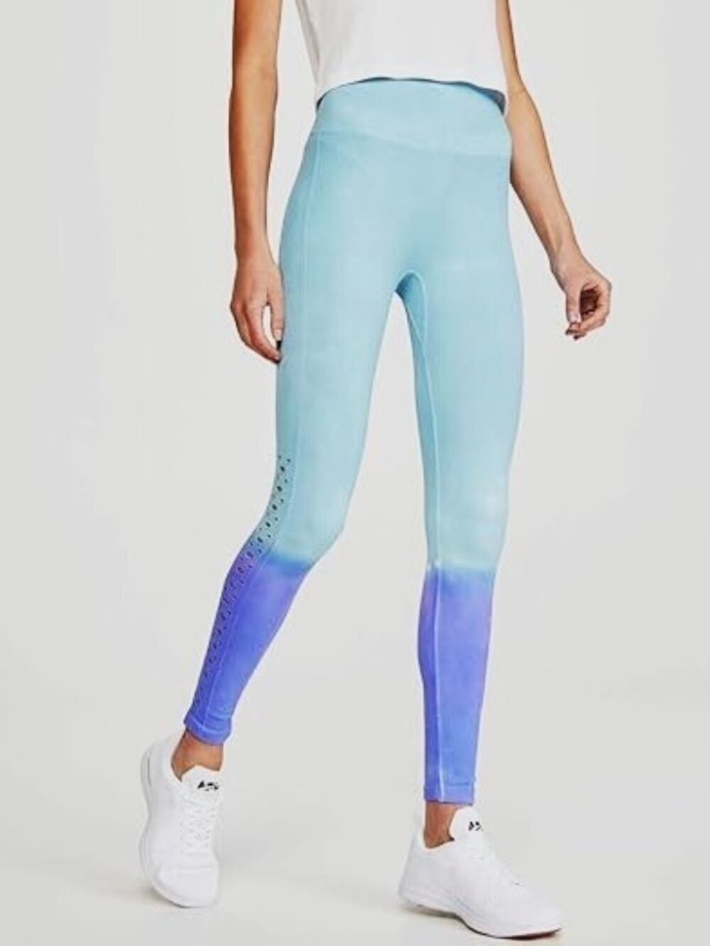 Spiritual Gangster Self Love Dip Dye Leggings Blue/Purple Women's Size XS/S Yoga